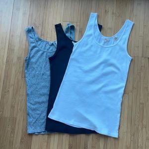 Levi’s Bundle of Black, Gray, and White Tank Tops